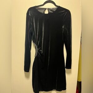 Zara Black Velvet Dress